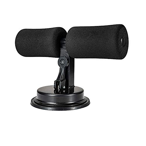 Hooshion Floor Sit Up Bar, Sit-ups Assistant Device, Fitness Portable Sit-Up Bar Core Trainer Sucker Suction Sit Up Bar Abdomen Healthy Gym Lose Weight Body (Black)