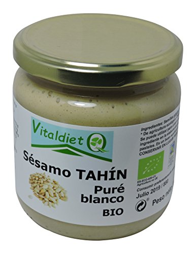 Vitaldiet - Puré de Sesamo Tahin Blanco Bio, 250 gr
