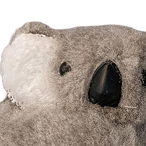 Image of Cute Plush Koala Hair Clip, Soft Animal Hair Barrette for Women & Girls, Kawaii Hairpin for Party, Wedding, Cosplay, Daily Wear, Grey| Hair Accessories|1 Piece Hairpin