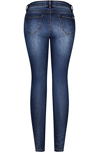 2LUV Women's Stretchy 5 Pocket Skinny Jeans Medium Wash 72