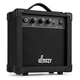 Max Gigkit20 - Gitarrenverstärker 20 Watt, E Gitarre Verstärker mit Griff und Kopfhöhrer-Anschluss, Audio Line-In, Guitar Amp mit Gain, Tone & Volume-Regler, Kompakt & Tragbar - Schwarz