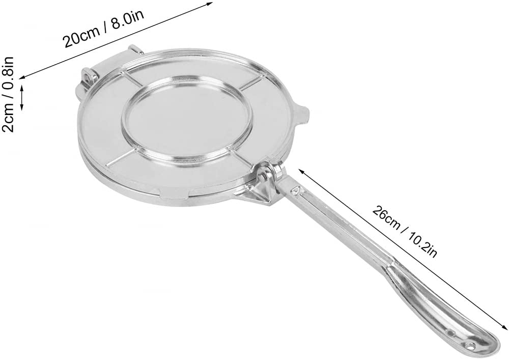 Tortilla Maker, pressa pieghevole in lega di alluminio per la cucina domestica, facile da usare e riporre, ideale per fare tortillas e focacce fatte in casa