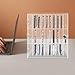 30 Slots Clear Cell Phone Lock Box Modern Acrylic Cell Phone Locker Locking Mobile Phone Pocket Chart Lockable Cell Phones Storage Cabinet Holder with Lock for Classroom Office Exam, Clear