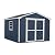 Handy Home Products Charleston Value Gable 10x12 Do-It-Yourself Wooden Storage Shed with Floor
