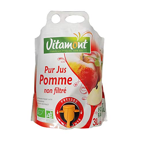 Vitamont - Pur Jus De Pomme Non Filtré - 3 L - Vendu par unité