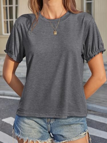Image of UNCLECAT Women's Short Sleeve T Shirts Trendy Crew Neck Tops Basic Tee