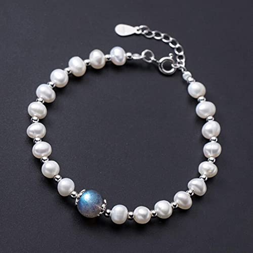 Bracelet argent sterling 925 pierre de lune CXYWBD, le cadeau de mariage idéal