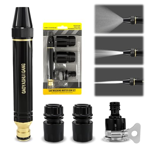 High Pressure Water Gun,Adjustable Booster Metal Material(US 1/2