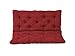 Ambientehome Banco Hanko Cojines para asientos y para respaldo, rojo, 100 x 98 x 8 cm