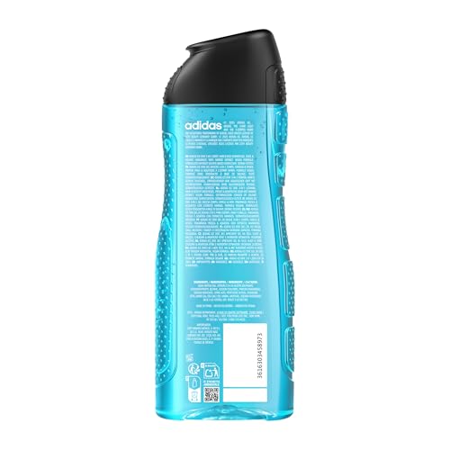 adidas 3in1 Ice Dive Duschgel für ihn, mit aquatisch-frischem Duft, 400 ml