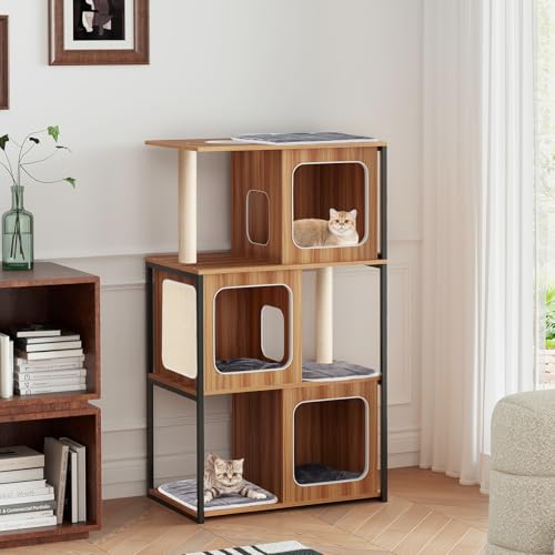 PETSITE Árbol para Gatos de Madera 52 pulgadas miniatura 3
