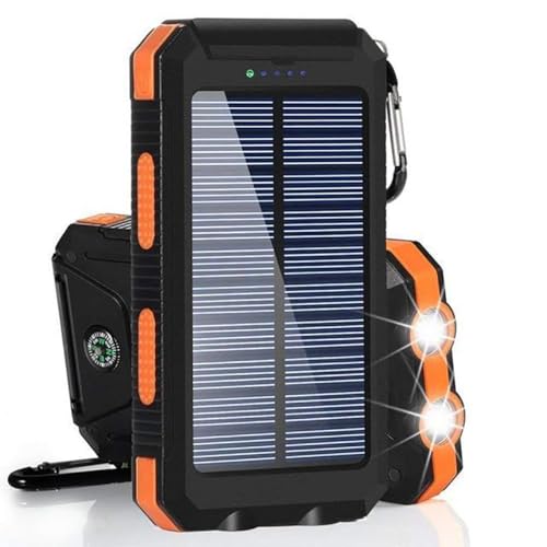 Solar Power Bank 20000mAh USB C Portable Charger mini Small Solar Panel Power Station Fast Charging Cell Phone Delivery for iphone 17-12 Series Samsung laptop power bank Gift for Men Women and More