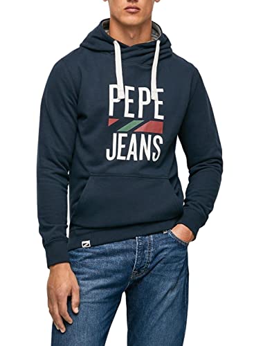 Pepe Jeans Perrin Sweats, Bleu (Dulwich), L Homme