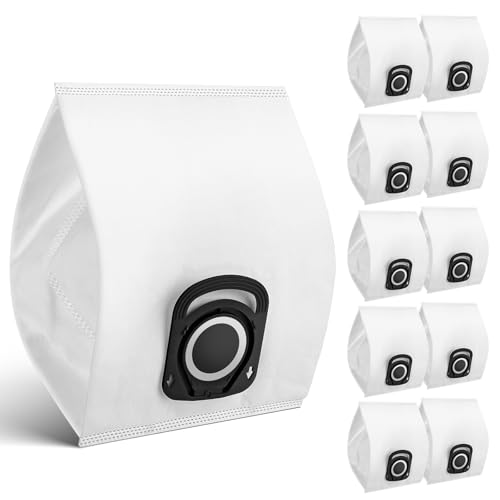 Spofan Lot de 10 Sacs Aspirateur pour Rowenta Sacs Hygiène+, Compact Power, Power XXL, Silence Force, X-Trem Power, Moulinex, Green Force Max Silence, X-Plorer,...