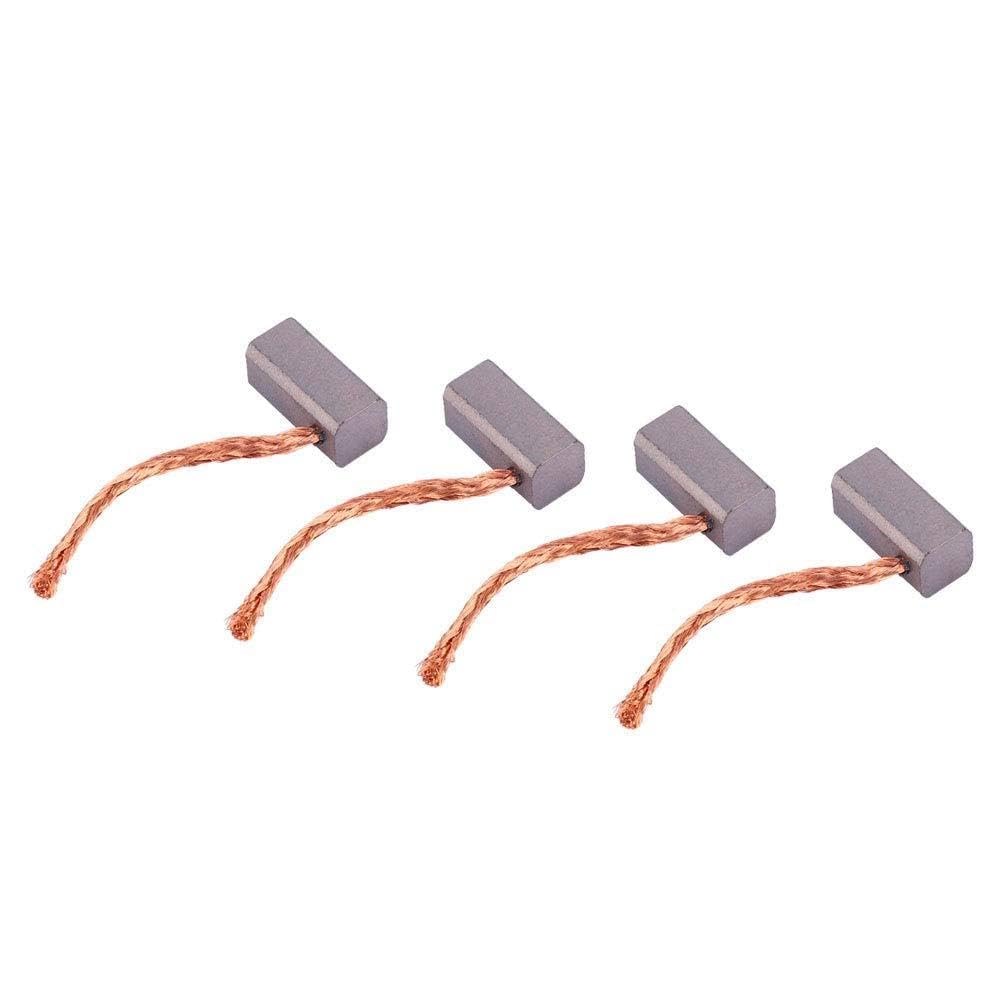 Balais de Carbone de Remplacement J435A, 100 pièces, 6x6x12.5mm, pour Moteur de Ventilateur électronique de Voiture 12V 24V, élément de Contact Coulissant