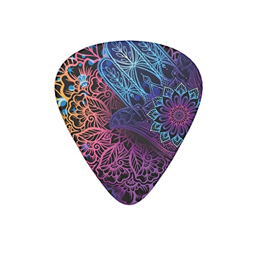 Lot de 12 médiators de guitare en forme de main de Fatima mystique bohème pour guitare basse électrique, acoustique, cadeau avec boîte - Les Beatles, Paul McCartney, John Lennon, RIngo Starr, George Harrison Lot de 12 médiators de guitare en forme de main de Fatima mystique bohème pour guitare basse électrique, acoustique, cadeau avec boîte