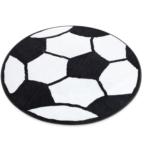 Tapete redondo de fútbol de 80 cm de diámetro