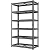 REIBII 3300LBS Garage Shelves, 6 Shelf Storage Rack, Adjustable Metal Shelving Unit, 79″ Hx40 Wx16 D, Multi-Use Storage Shelves for Kitchen, Office Room, Pantry, Basement
