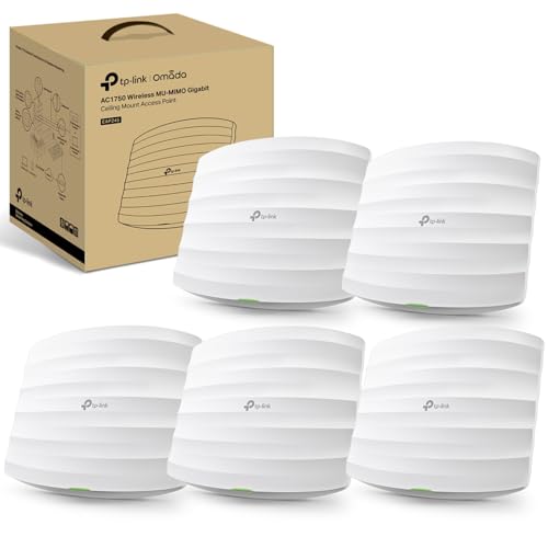 TP-Link EAP245 AC1750 Wireless MU-MIMO Gigabit Ceiling Mount Access Point (5-pack)