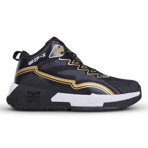 Image of Vector X Grip-X Mens Basketball Shoe /Sneakers Knitted Upper + Rubber Outsole Indoor & Outdoor Court Shoes Provide Ultimate Comfort, Lightweight, Reliable Grip for Sports Players