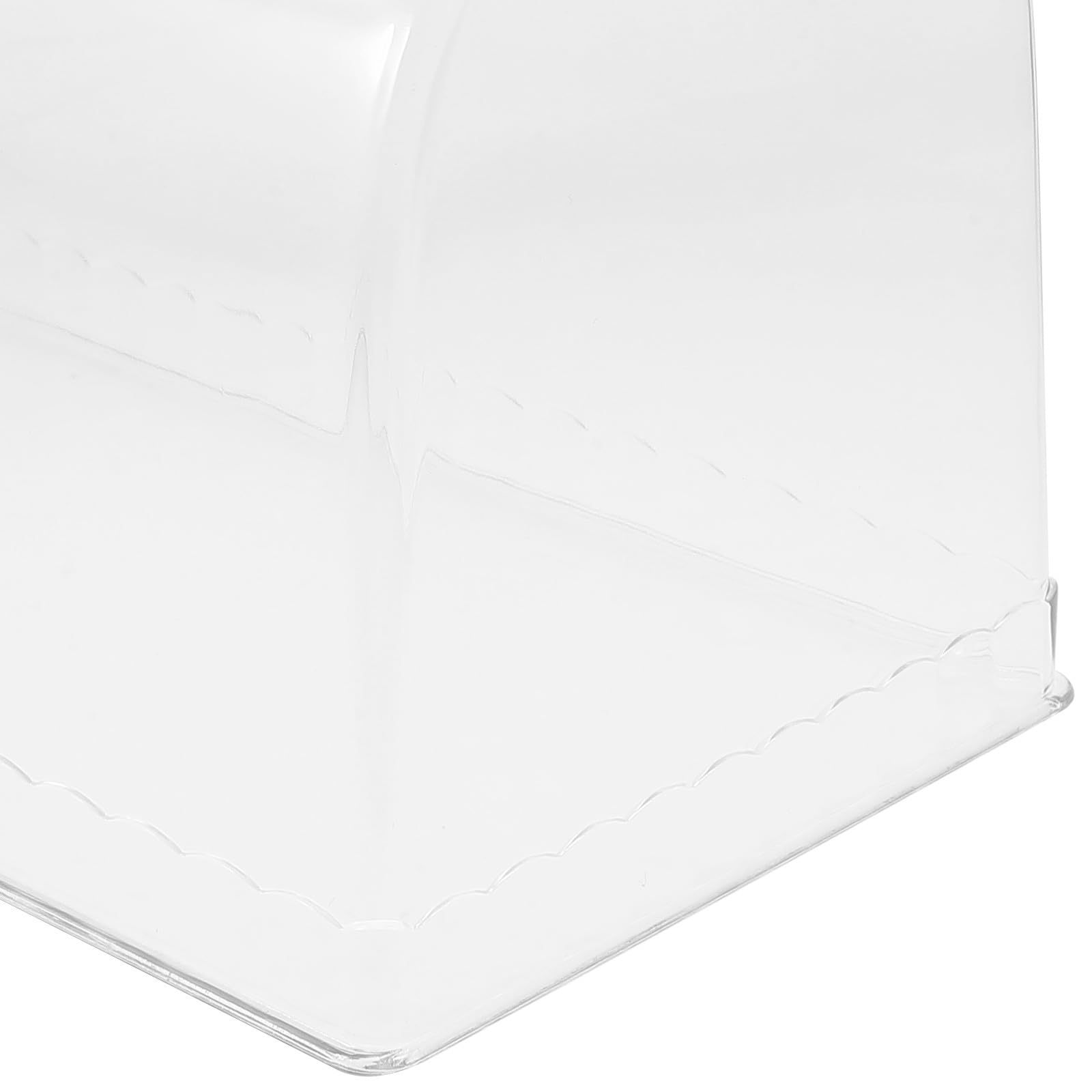 IMIKEYA Cloche à Gâteau Rectangulaire en Plastique Transparent Poignée, Stable et Facile à Soulever, pour Desserts Lors de Diverses Occasions
