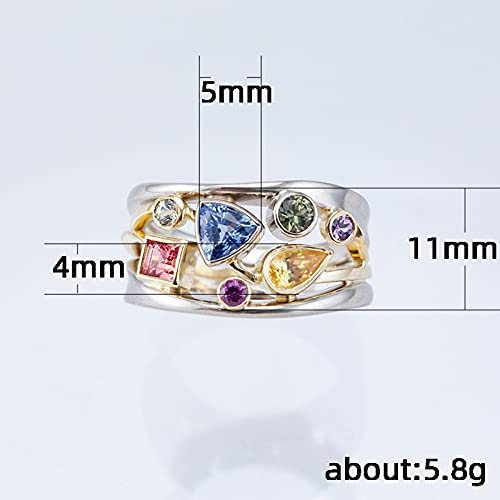 アクセサリー MHT Rainbow Multicolored Ring #12 アクセサリー MHT Rainbow Multicolored Ring #12 MHT Rainbow