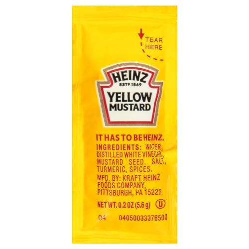 Image of Heinz Mild Mustard Single Serve (1000 ct Casepack)