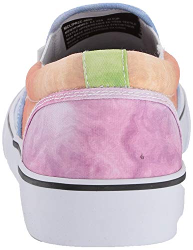 Lugz Mens Clipper 2 Classic Canvas Slip-on Fashion Sneaker, Blue/Multi/White, 9.53