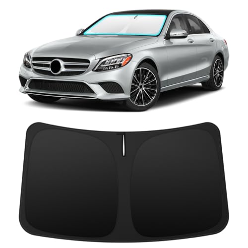 Image of INSAUTO Custom Fit Windshield Sun Shade for Mercedes-Benz C-Class 2015-2021