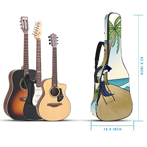 Housse imperméable pour guitare acoustique avec double bandoulière et poche Motif abstrait coloré, Multicolore 06, 42… - Les Beatles, Paul McCartney, John Lennon, RIngo Starr, George Harrison Housse imperméable pour guitare acoustique avec double bandoulière et poche Motif abstrait coloré, Multicolore 06, 42… – Image 6