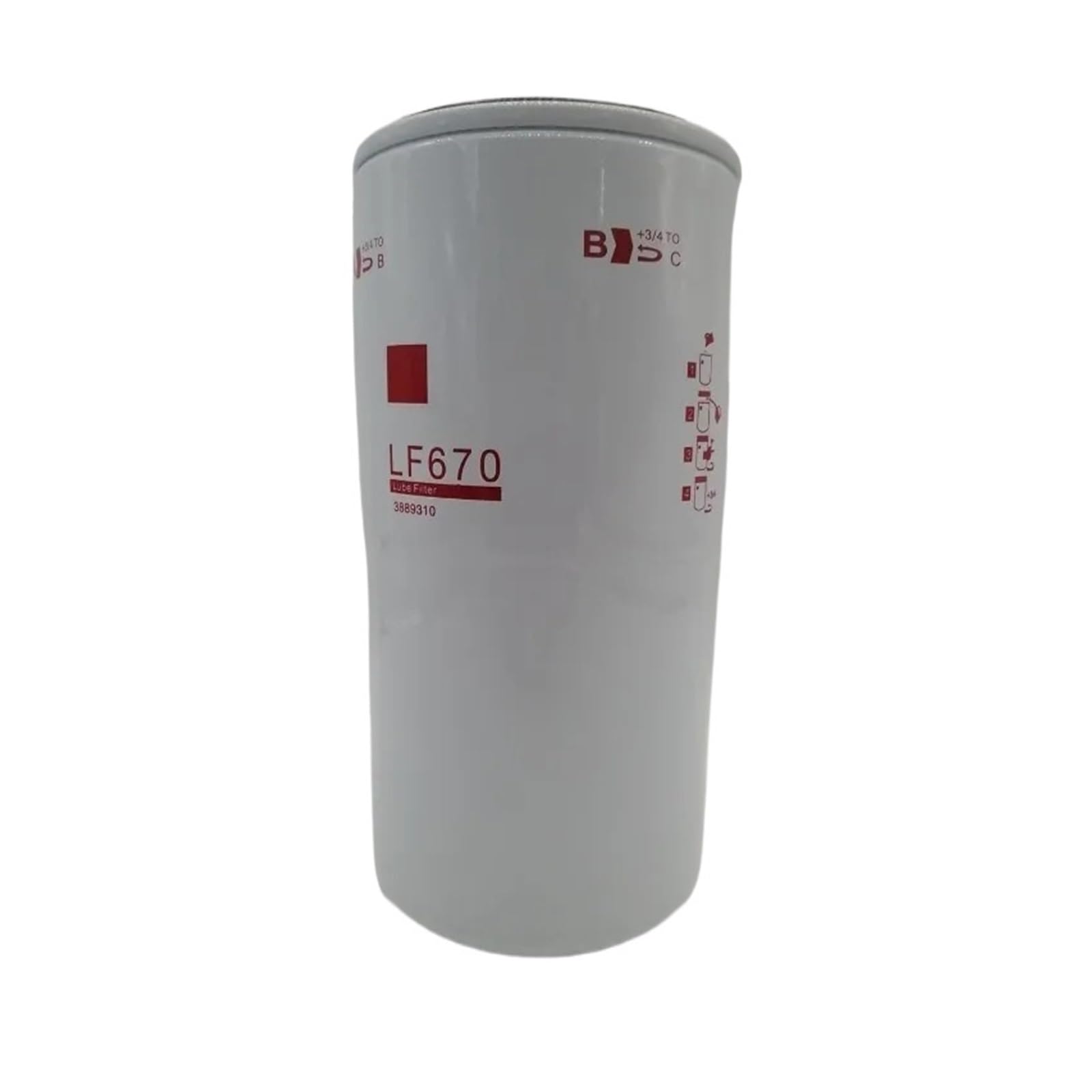 BACYDLPL 1pcs LF670 3889310 Oil Filter X15 ISM11 NT-855 VT-903