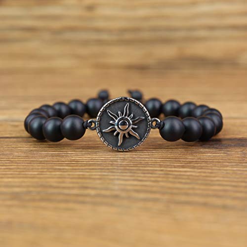 Coai My Sun And Stars Moon Of My Life Onyx Howlite Stone Yin Yang Matching Couples Bracelets #TOP3