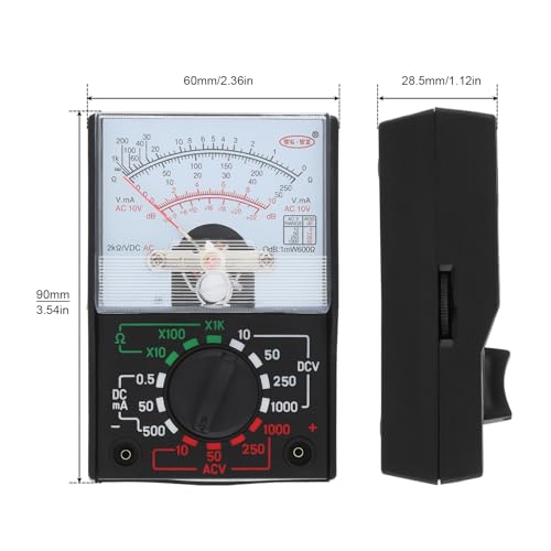Chgimposs INS_50T Mini Analog Multimeter Electric Ac/Dc Current Ohm Decibels Voltage Voltmeter Ammeter thumb #3