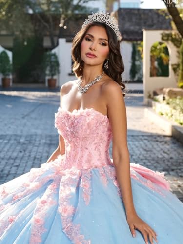 3D Floral Tulle Quinceanera Dresses with Detachable Sleeves Off Shoulder Puffy Sweet 16 Dresses Princess Prom Gown4