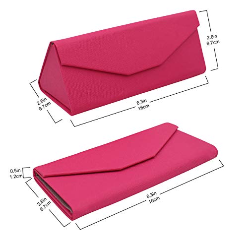Image of Real Sic Glasses Case for Men and Women - Magnetic Folding Hard Shell Sunglass Holder - Inspired by Solid Color
