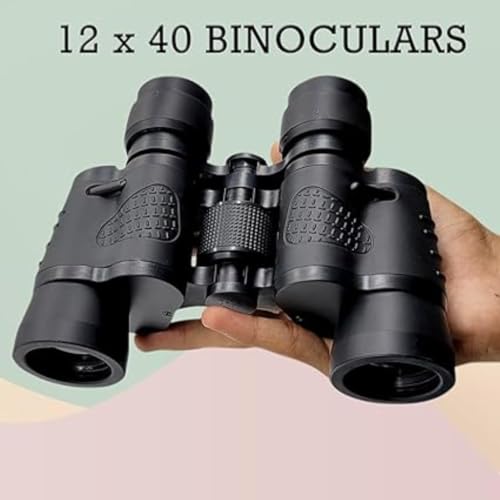 Image of 12x40 High Power Binoculars with Clear Vision | Compact Design | Waterproof Durable Body | Suitable for Bird Watching Wildlife Observation Sports Events Travel Hiking Camping and Outdoor Viewing