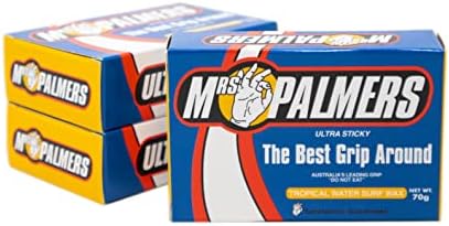 Mrs Palmers Wax Surf Wax Tropical 3 Pack + Go Surf Decal