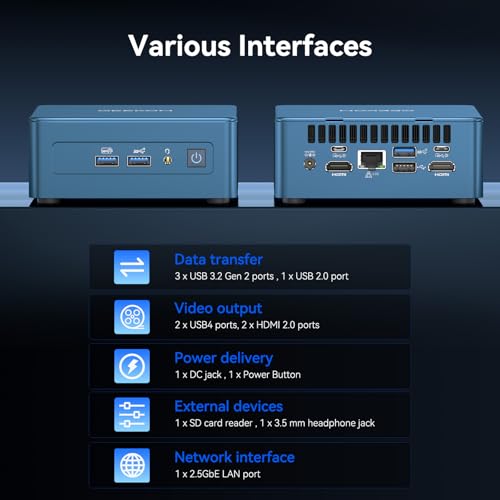 GEEKOM IT12 Mini PC, 12th Gen Intel i9-12900H NUC12 Mini Computers(14C/20T,Up to 5GHz), 32GB DDR4 RAM & 1TB PCIe Gen 4 SSD, Windows 11 Pro Mini Desktop, 8K/Quad Display/USB4.0/WiFi 6E/BT5.2/2.5G LAN - Image 6