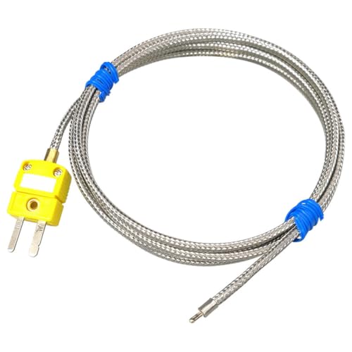 Sensor de temperatura tipo K de cable plano para medir hasta 1000 grados con precisión