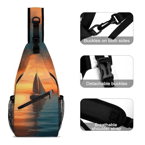 Bolso Sling Crossbody Casual para Viaje y Senderismo miniatura 3