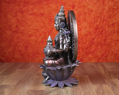 Estatua Diosa Lakshmi 8 Pulgadas Decoración India miniatura 5