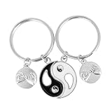 CALLARON 1Paire Porte-clés Couple Acier Inoxydable Pendentif Spécial pour Organiser Vos ...