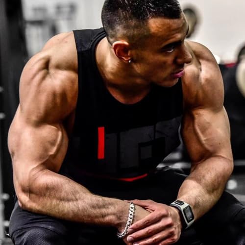 Men's Gym Bodybuilding Stringer Tank Top Workout Muscle Cut Shirt Fitness Sleeveless Vest2