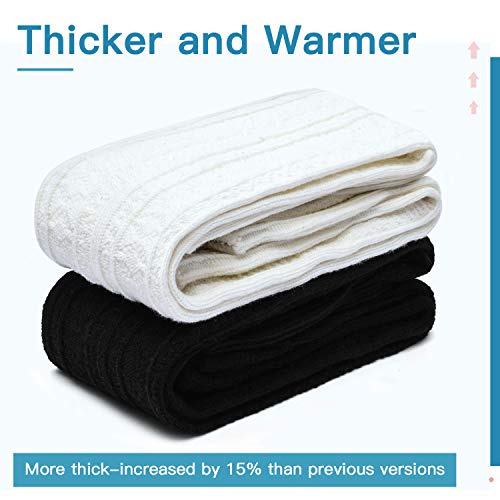 Kayhoma Extra Long Cotton Thigh High Socks Over the Knee High Boot Stockings Cotton Leg Warmers