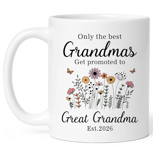 Promoted To Great Grandma Mug 2026