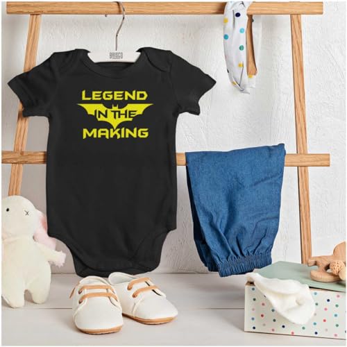Image of Brisco Brands Legend in the Making Superhero Baby Romper Boys or Girls