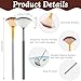 Amabro 6PCS Facial Fan Mask Brushes, Ultra Slim Soft Facial Applicator Brushes Esthetician Facial Fan Beauty Long Handle Brushes Professional Cosmetic Tools for Mud Cream, Peel