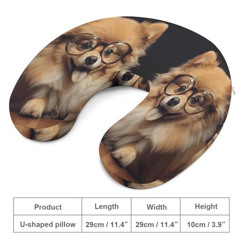 Almohada de viaje de espuma viscoelástica U con cremallera miniatura 2