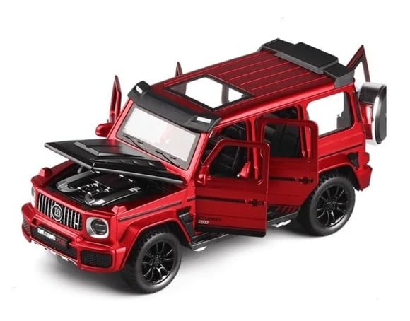 Image of Diecast Mercedes-Benz G Wagon Car AMG G63 - 1:32 Scale Alloy with Light & Sound, Pull-Back Off-Road SUV Toy for Kids & Collectors, Gift for Boys & Car Enthusiasts (Color as per Stock)