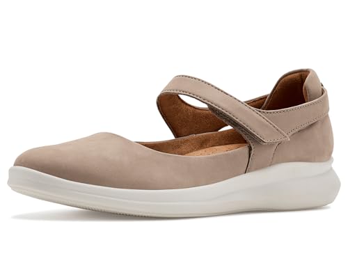 Clarks Correa Lynell para mujer, gris pardo nobuk, 10 Wide